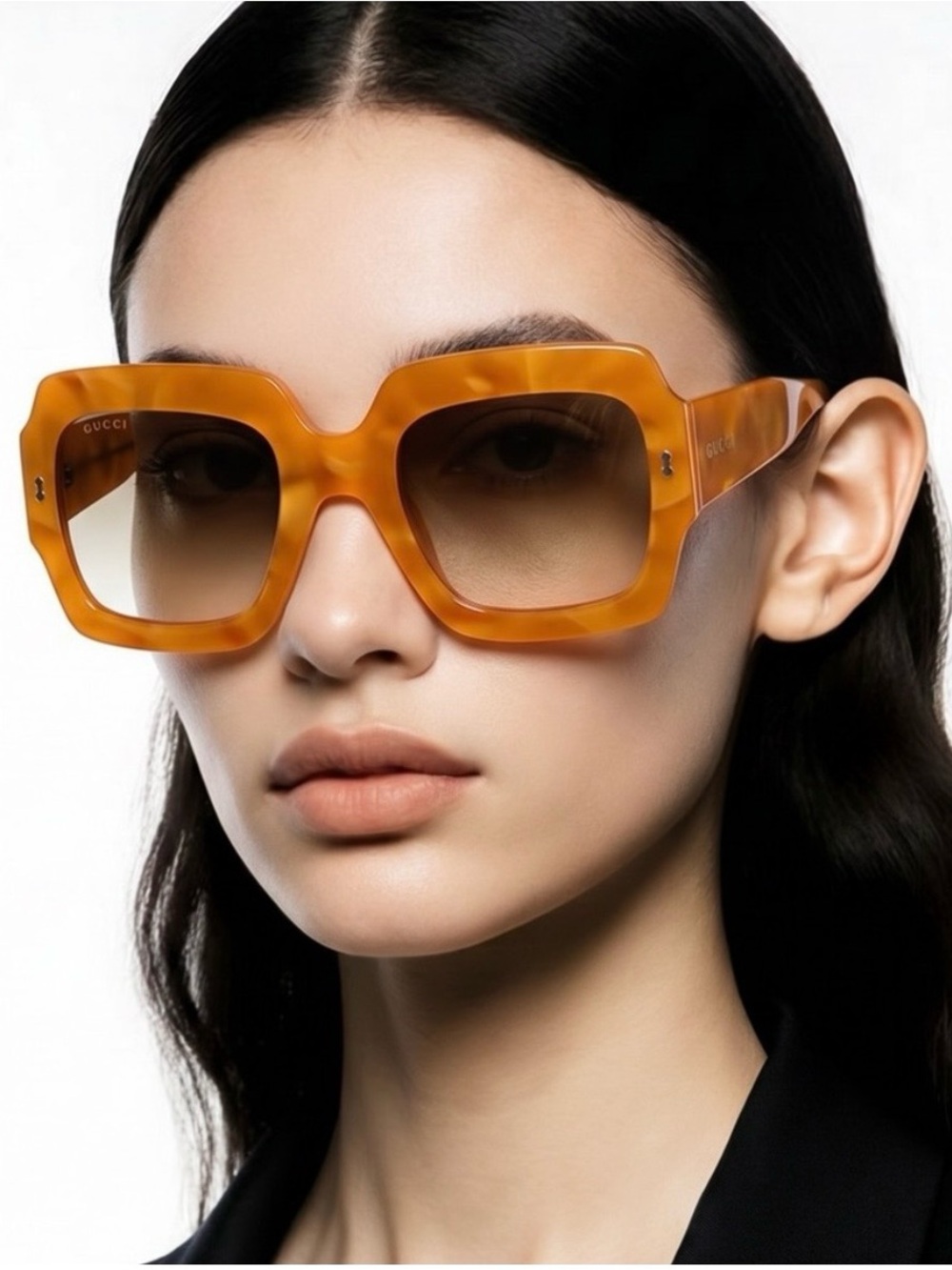 Gucci Amber Square Frame Sunglasses NWOT